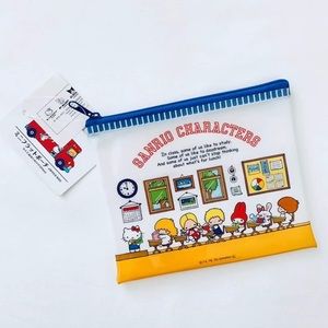 Sanrio characters double sided zipper top bag